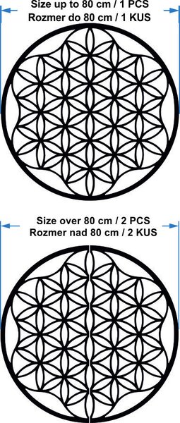 Obraz mandala na stenu z preglejky do 120 cm: Prírodná preglejka - Topoľ natural Rozmer 50 cm 3964-49819 PR0337