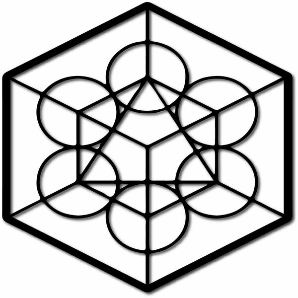 Drevený geometrický obraz na stenu žatva: Prírodná preglejka - Topoľ natural Rozmer 50 cm 3966-50093 PR0336