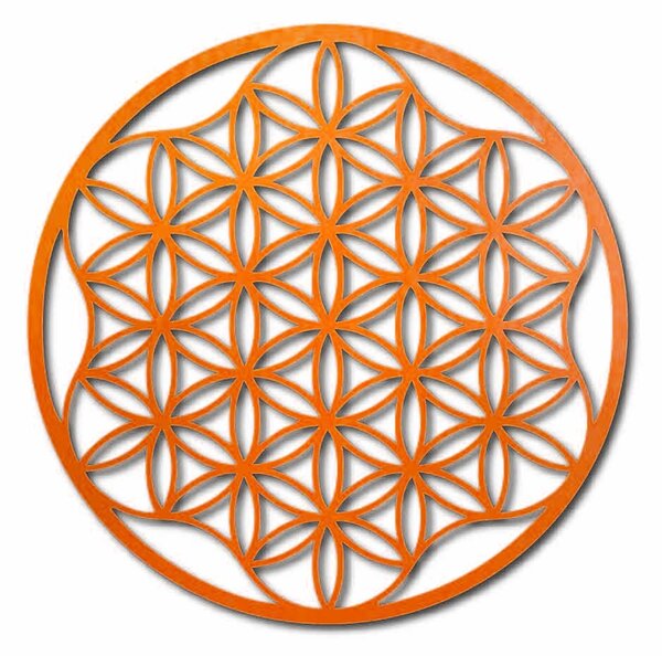 Obraz mandala na stenu z preglejky do 120 cm: Prírodná preglejka - Topoľ natural Rozmer 50 cm 3964-49819 PR0337