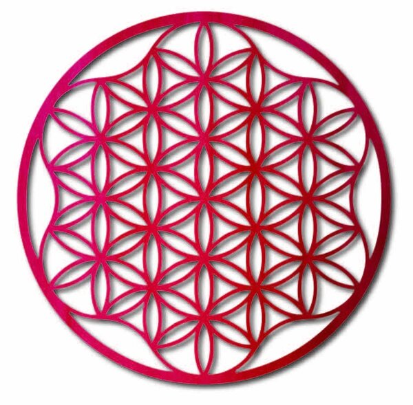 Obraz mandala na stenu z preglejky do 120 cm: Prírodná preglejka - Topoľ natural Rozmer 50 cm 3964-49819 PR0337