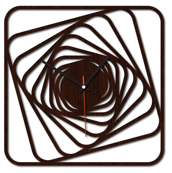 Sentop - MDF Moderné nástenné hodiny GARVI HD F015 i čierne: Farba zlatá HDF - čierna Rozmer 30 x 30 cm 3972-51166 HDFK0015