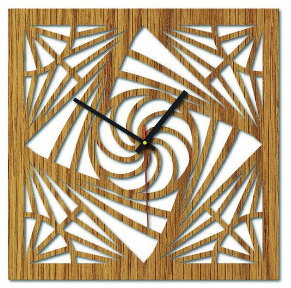 Sentop - MDF Nástenné hodiny do kuchyne HDF16 i čierne: Strieborné ručičky HDF - čierna Rozmer 30 x 30 cm 3973-51368 HDFK016 MDF
