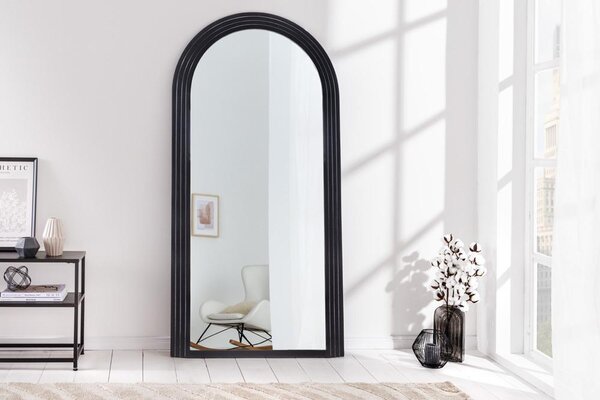 Invicta Interior - Dizajnové zrkadlo ART DECO 160 cm, čierne