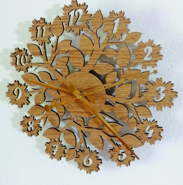 Nástenné hodiny do kuchyne - RODSAD: Strieborné ručičky HDF - čierna Rozmer 30 x 30 cm 3991-52529 HDF018-1A - PR018-1A