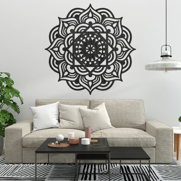 Drevená dekorácia na stenu mandala | ROMANCE: Preglejka Topoľ - Honey 3071 20 cm 3993-88488 PR0353