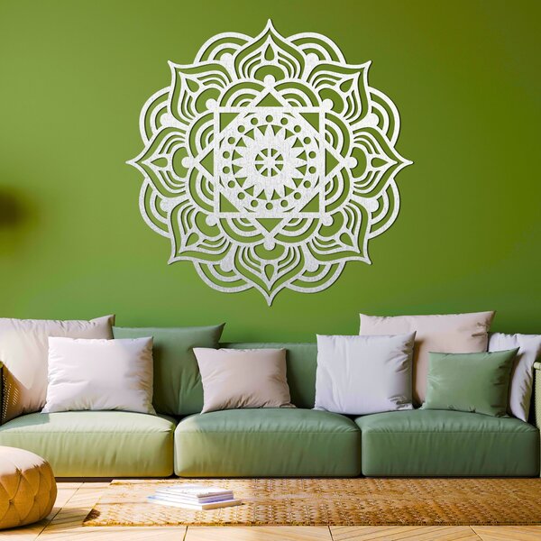 Drevená dekorácia na stenu mandala | ROMANCE: Preglejka Topoľ - Honey 3071 20 cm 3993-88488 PR0353