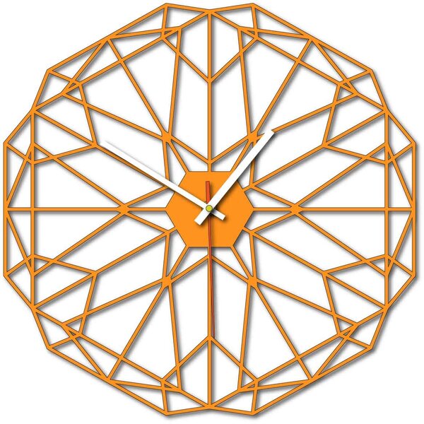 Geometrické nástenné hodiny aj čierne X0097: Šedá kovová Ral 7005 Strieborné ručičky Rozmer 30 x 30 cm 3997-53161 X0097 PLEXI SKLO