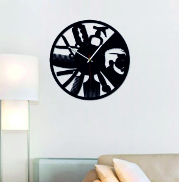 Moderné nástenné hodiny do salónu aj čierne X0098: Šedá kovová Ral 7005 Strieborné ručičky Rozmer 30 x 30 cm 3999-53343 X0098