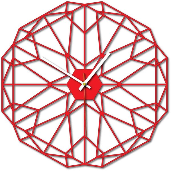 Geometrické nástenné hodiny aj čierne X0097: Šedá kovová Ral 7005 Strieborné ručičky Rozmer 30 x 30 cm 3997-53161 X0097 PLEXI SKLO