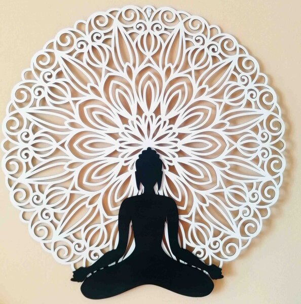Sentop - Mandala 3D obraz na stenu Buddha mandala farebné prevedenie: Preglejka Topoľ Preglejka Topoľ Rozmer 50 cm 4006-54604 PR0362 3D Paywood