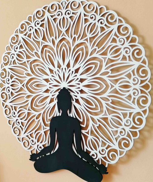 Sentop - Mandala 3D obraz na stenu Buddha mandala farebné prevedenie: Preglejka Topoľ Preglejka Topoľ Rozmer 50 cm 4006-54604 PR0362 3D Paywood