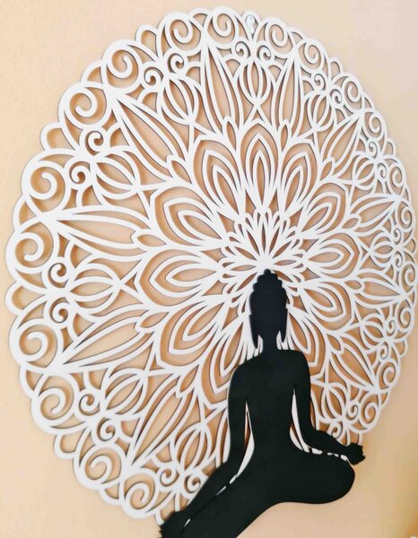 Sentop - Mandala 3D obraz na stenu Buddha mandala farebné prevedenie: Preglejka Topoľ Preglejka Topoľ Rozmer 50 cm 4006-54604 PR0362 3D Paywood