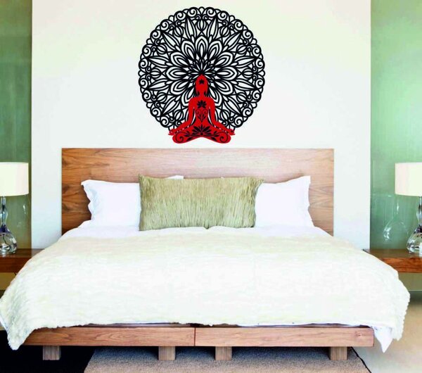 3D Obraz na stenu Buddha v mandale 50, 70, 90 cm: Preglejka Topoľ Preglejka Topoľ Rozmer 50 cm 4007-54819 PR0367
