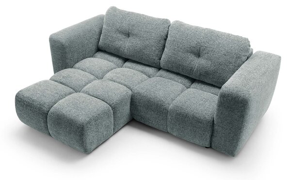 Rohová rozkladacia sedačka Modi I - sivomodrá