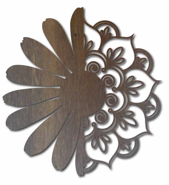 Obraz na stenu kvet - MARGARÉTKA: Preglejka - Oranžová (farba) Rozmer 50 cm 4011-55306 PR0368