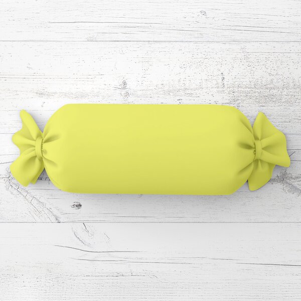 Biante Vankúš valec bonbon Rongo RG-026 Žltozelený 15x40 cm