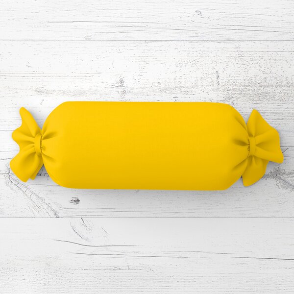 Biante Vankúš valec bonbon Rongo RG-029 Sýto žltý 15x40 cm