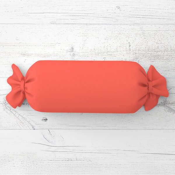 Biante Vankúš valec bonbon Rongo RG-037 Koralový 15x40 cm