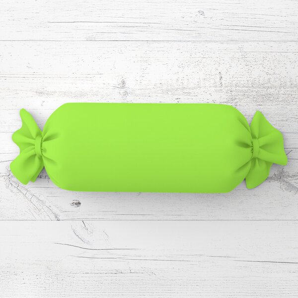 Biante Vankúš valec bonbon Rongo RG-041 Žiarivý zelený 15x40 cm