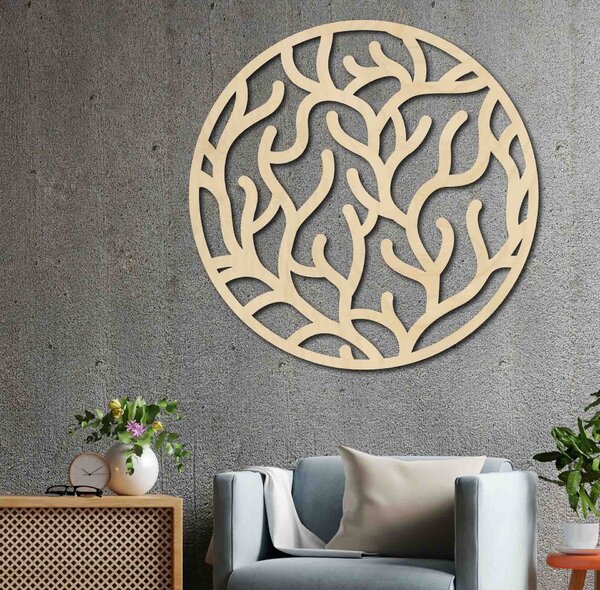 Stylesa - Moderný obraz na stenu vietor vo vlasoch: Prírodná preglejka - Topoľ natural Rozmer 40 cm 4025-56342 PR0378 plywood