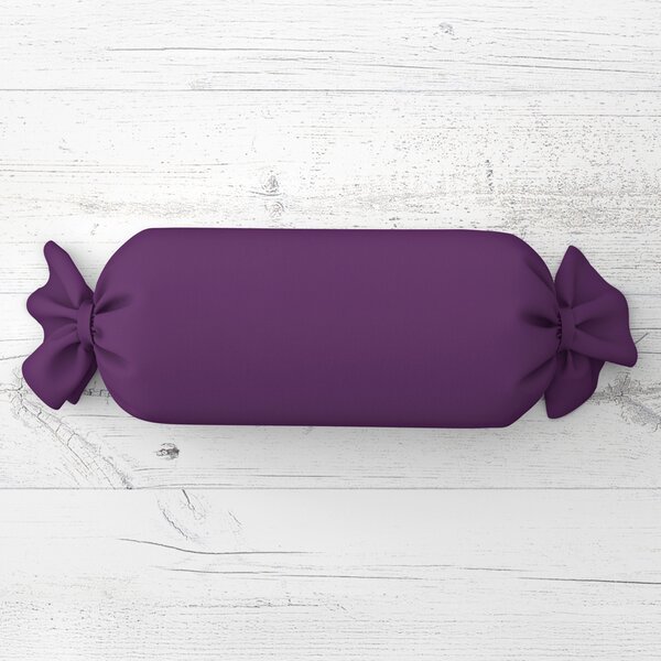 Biante Vankúš valec bonbon Rongo RG-064 Tmavo fialový 15x40 cm