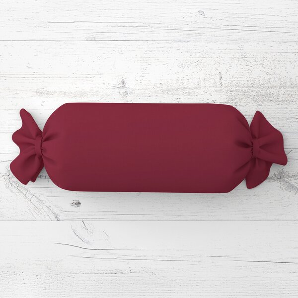 Biante Vankúš valec bonbon Rongo RG-044 Tmavé bordó 15x40 cm