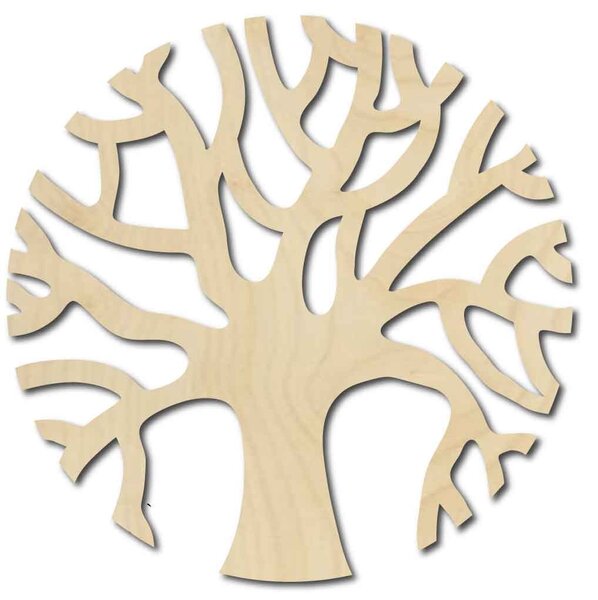 Drevený obraz na stenu konárer - LCITT: Prírodná preglejka - Topoľ natural Rozmer 40 cm 4033-56842 PR0384-B plywood