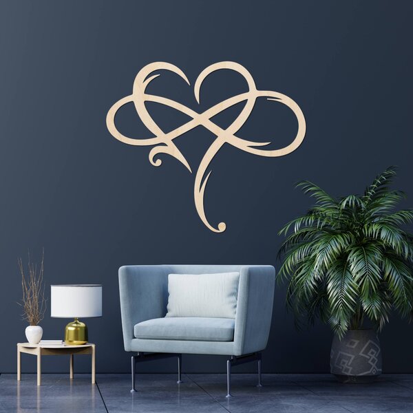 Drevený obraz na stenu srdce | LOVE: Preglejka Topoľ - Honey 3071 30 x 26 cm 4039-87227 PR0389