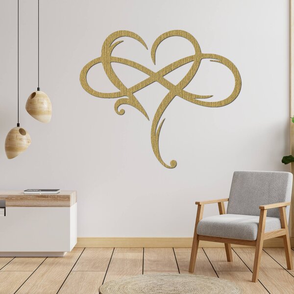 Drevený obraz na stenu srdce | LOVE: Preglejka Topoľ - Honey 3071 30 x 26 cm 4039-87227 PR0389
