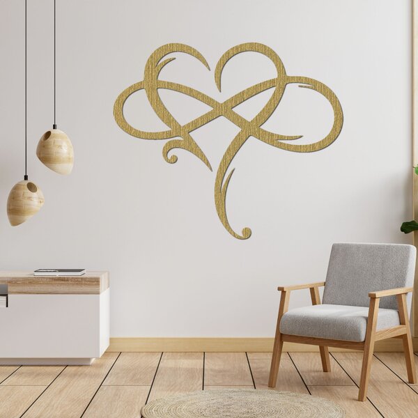 Drevený obraz na stenu srdce | LOVE: Preglejka Topoľ - Honey 3071 30 x 26 cm 4039-87227 PR0389