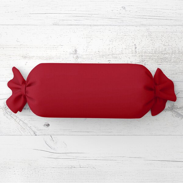 Biante Vankúš valec bonbon Rongo RG-087 Jahodovo červený 15x40 cm