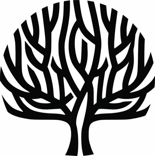 Moderný drevený obraz na stenu strom vietor v konároch - SINGRO: Prírodná preglejka - Topoľ natural Rozmer 40 cm 4042-57480 PR0388-B