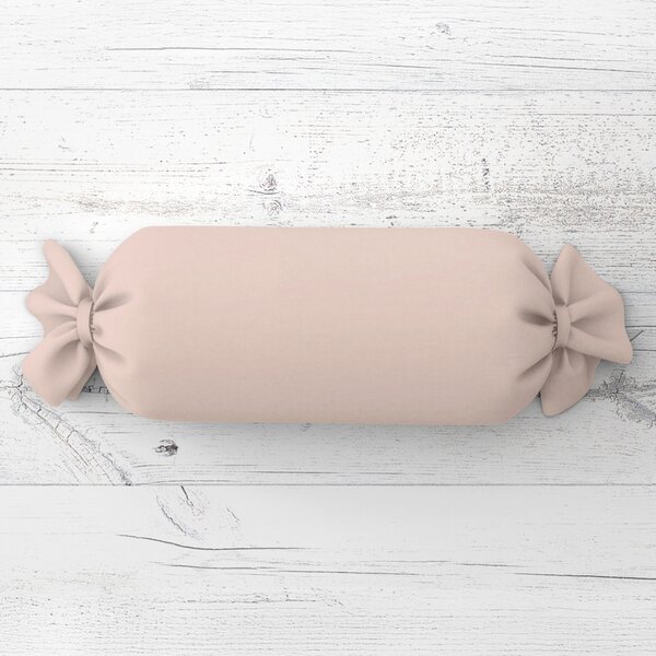 Biante Vankúš valec bonbon Rongo RG-089 Svetlo béžový 15x40 cm