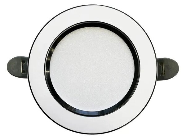 NEDES zapustený LED panel kruh 7,5W / 4000K / biely+čierny prúžok (LDL321WB)