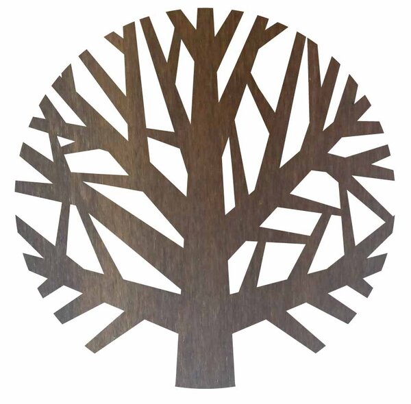 Drevený obraz na stenu strom z preglejky - GOGFOG II: Prírodná preglejka - Topoľ natural Rozmer 40 cm 4049-57882 PR0393-A