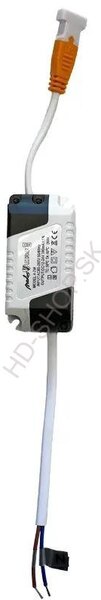NEDES zapustený LED panel kruh 7,5W / 4000K / biely+strieborný prúžok (LDL321WS)