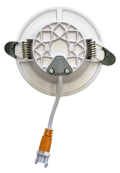NEDES zapustený LED panel kruh 7,5W / 4000K / biely+zlatý prúžok (LDL321WG)
