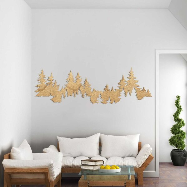 Moderný obraz na stenu les | MOARKO: Preglejka Topoľ - Hnedá 160 x 50 cm 4052-103654 PR0545