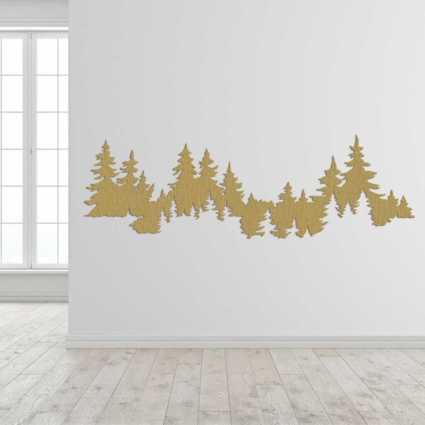 Moderný obraz na stenu les | MOARKO: Preglejka Topoľ - Hnedá 160 x 50 cm 4052-103654 PR0545