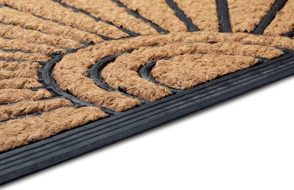 Hanse Home , Rohožka Mix Mats Cocos 105685 – na von aj na doma, 45x75 půlkruh, hnedá, chodba / predsieň