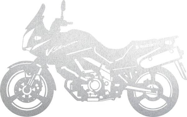 Štýlový obraz na stenu motorka - SUZUKI: Prírodná preglejka - Topoľ natural 40 x 23 cm 4069-59565 PR0401