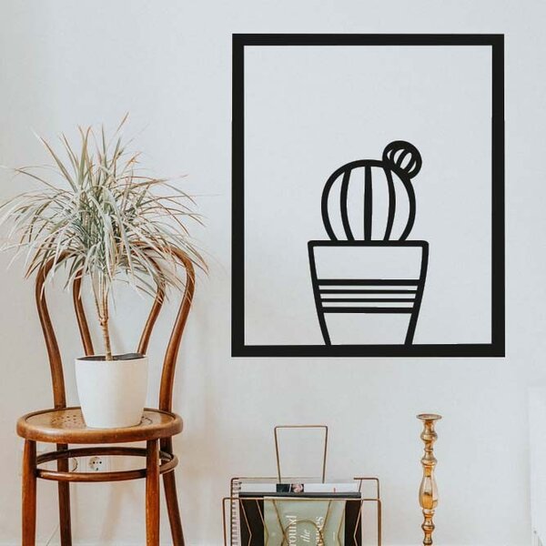 Moderný obraz na stenu - KAKTUS ALDER | SENTOP: Preglejka - Biela farba 40 x 30 cm 4065-61367 PR0398-C plywood