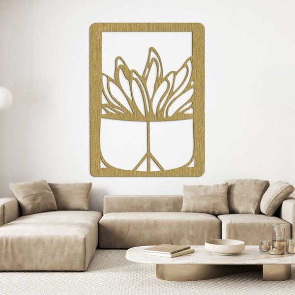 Prírodný nástenný obraz dizajnový produkt - DESERRT: Preglejka Topoľ - Honey 3071 61 x 46 cm 4074-108958 PR0402-D