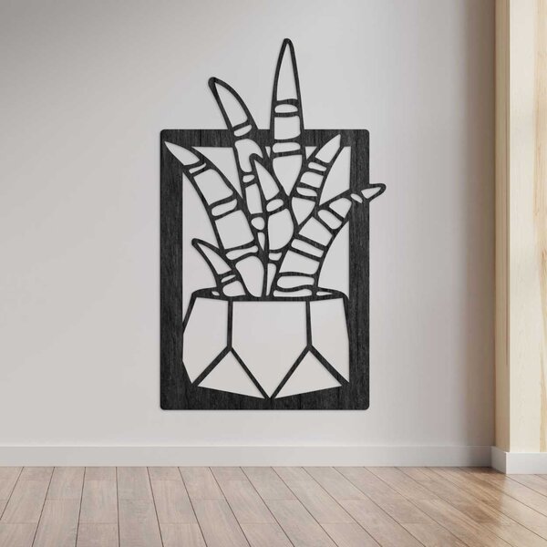 Moderný obraz na stenu sukulent - COCO: Preglejka Topoľ - Honey 3071 90 x 54 cm 4072-107809 PR0402-B