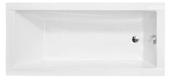 Obdĺžniková akrylátová Vaňa CLASSIC 120x70, lesklá biela, MW01D1270