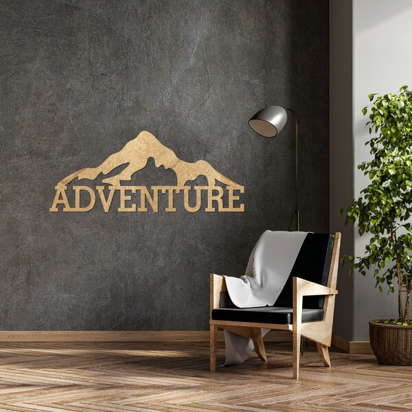 Vyrezávaný obraz z dreva - ADVENTURE: Preglejka Topoľ - Honey 3071 60 x 25 cm 4100-84733 PR0406