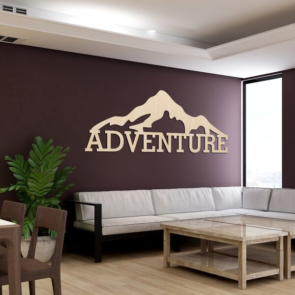 Vyrezávaný obraz z dreva - ADVENTURE: Preglejka Topoľ - Honey 3071 60 x 25 cm 4100-84733 PR0406