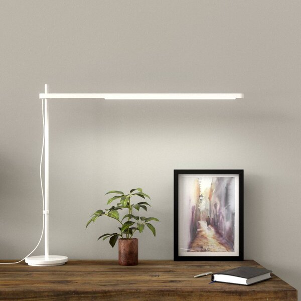 Artemide Talak Professional stolová LED lampa biela, Biela / opálová, Pracovňa / Kancelária, kov, Dizajn, Stolová lampa