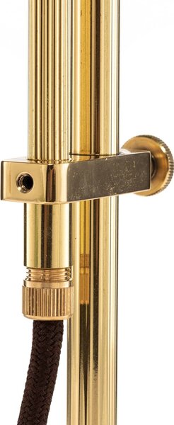 Bankárska lampa GITA z leštenej mosadze, Zelená, Obývacia izba / jedáleň, Sklo, Starožitný, Stolová lampa