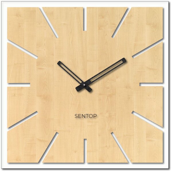 Drevené nástenné hodiny z HDF JAVOR - až 50 x 50 cm | HDFK022: Svetlé HDF - Javor HDF - Javor 30 cm 4198-68035 HDFK022